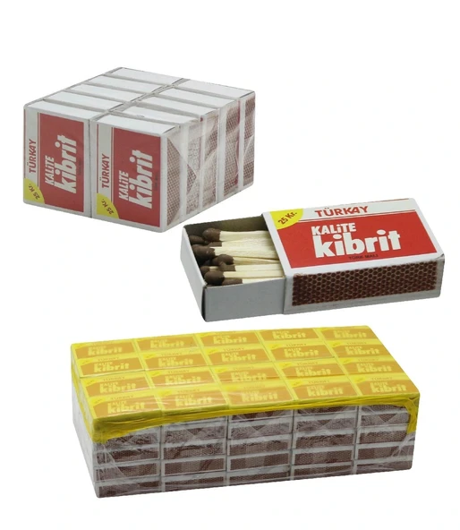 Kibrit 100 lü Fırsat Toplu Alım Paketi (Mutfak, Kamp, Mum İçin Ideal) - Resim 2