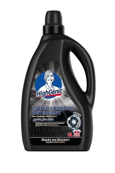 Highgenic Sıvı Çamaşır Deterjanı Siyahlar 3 Lt ürün görseli