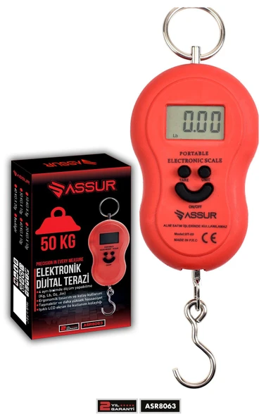 Assur Dijital El Terazisi 4 Ayrı Birim Hassas 50 Kg Kantar Terazi ürün görseli