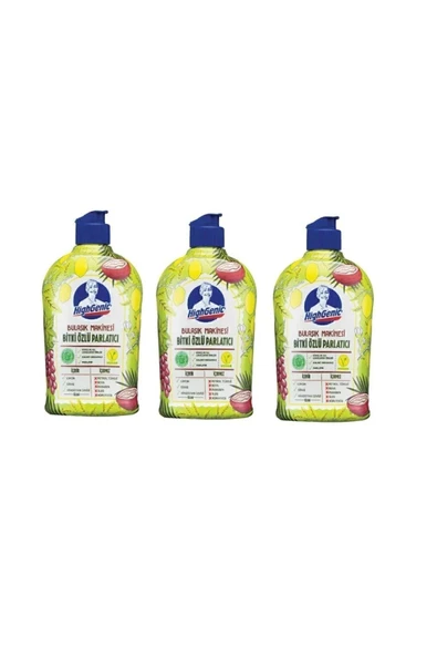 Highgenic Bitki Özlü Bulaşık Makinesi Parlatıcı 500 Gr X 3 Paket ürün görseli