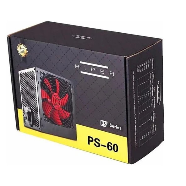 <![CDATA[HIPER 600W PS-60 12cm Fanlı Power Supply]]> ürün görseli