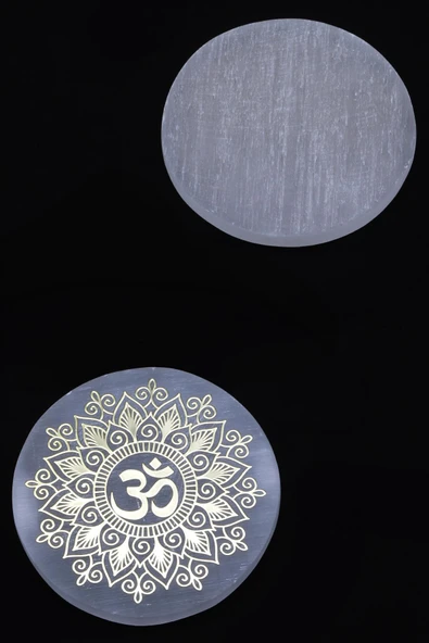 Selenit Doğal Taş Lazer İşlemeli Parça - DT-2641 - Resim 2