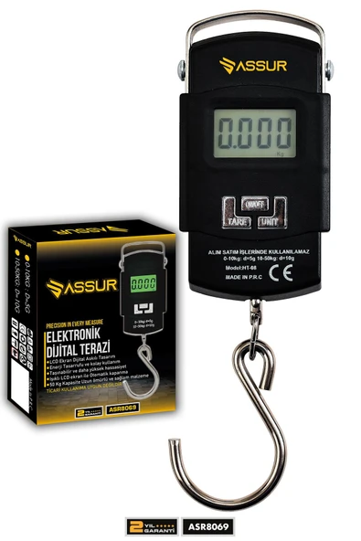 Assur Hassas 4 Ayrı Birim 50 Kg El Kantarı Dijital El Terazisi ürün görseli 1