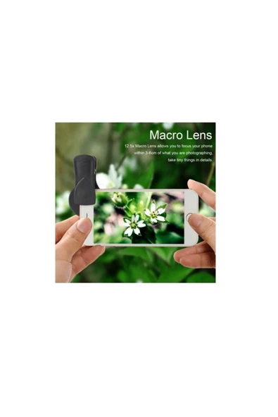 37MM 0.45X Geniş Açı Lens + Makro Lens 2'si 1 Arada Cep Telefonu Lens Kiti - Resim 5