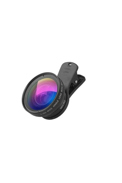 37MM 0.45X Geniş Açı Lens + Makro Lens 2'si 1 Arada Cep Telefonu Lens Kiti ürün görseli 1