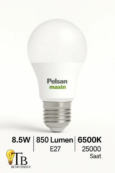 Pelsan LED Lamba 6500K Beyaz Işık - Resim 2