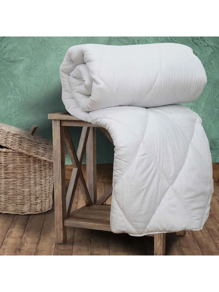 Klas Home Microsoft Çift Kişilik Beyaz Yorgan 195x215 - Resim 3