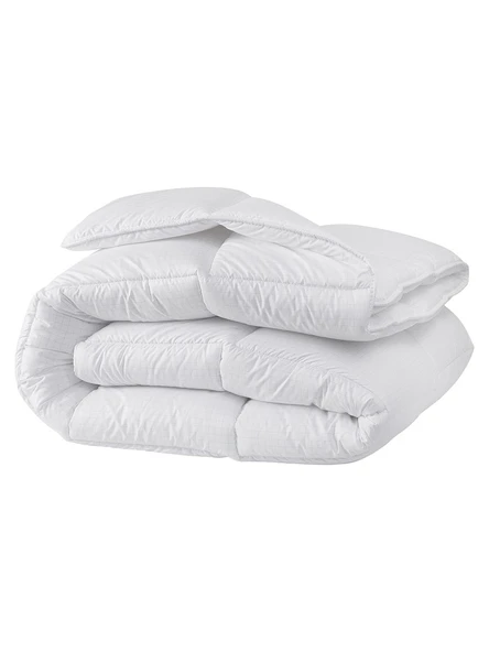 Klas Home Microsoft Çift Kişilik Beyaz Yorgan 195x215 - Resim 2