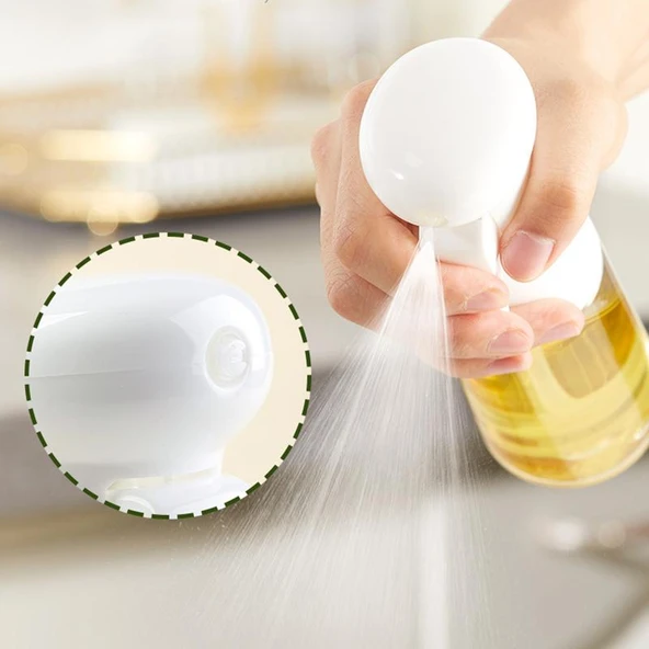 210 ML Tetikli Sprey Cam Yağ Limon Sos Spreyi Yağ Şişesi Airfryer- Tava  Yağdanlık - Resim 3