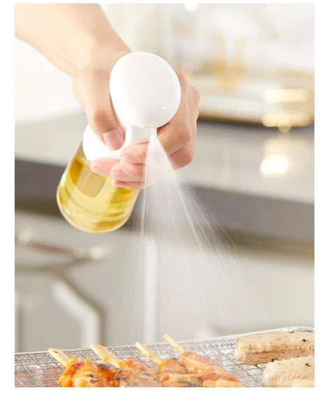 210 ML Tetikli Sprey Cam Yağ Limon Sos Spreyi Yağ Şişesi Airfryer- Tava  Yağdanlık - Resim 4