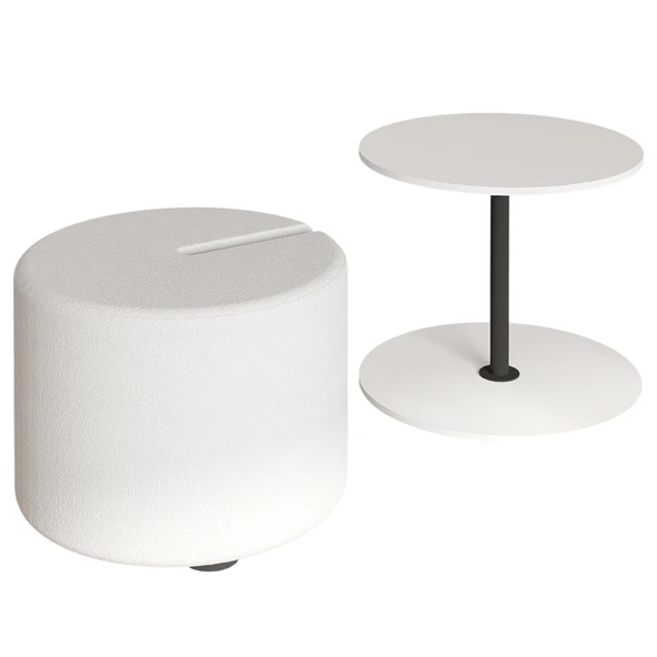 Vexana Puflu Yan Sehpa – Saklanabilir Puflu Servis Sehpası - Resim 4