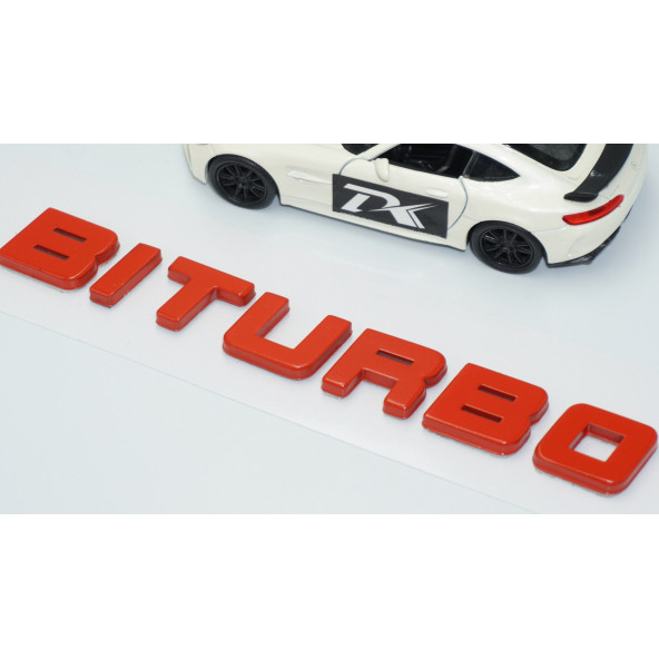 DK Tuning Biturbo Kırmızı ABS Bagaj Yazı Logo - Resim 3