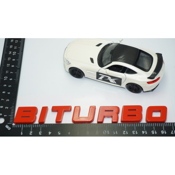 DK Tuning Biturbo Kırmızı ABS Bagaj Yazı Logo - Resim 4