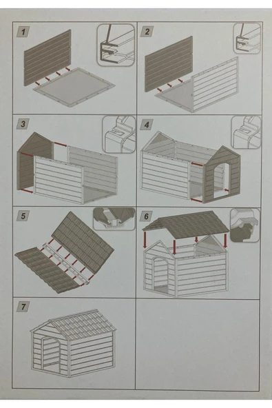 Plastik Kedi-köpek Kulübesi - Resim 3