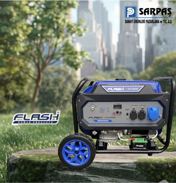 Flash Shineray Srge 6500E Benzinli Jeneratör 5.0 Kw ürün görseli