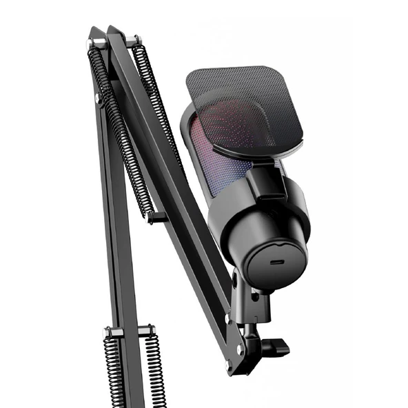 Dexim DMK008 RGB Gaming Masa Standlı Profesyonel Oyuncu ve Yayıncı Mikrofonu - Resim 2