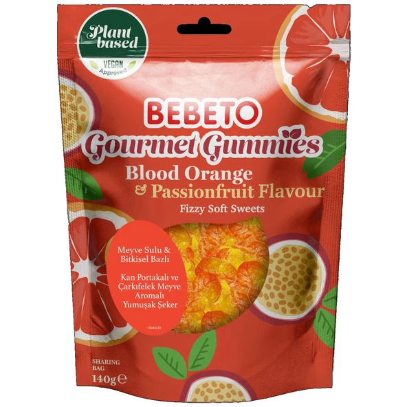 Vegan Gourmet Gummies 140 Gr. Orange Jelly