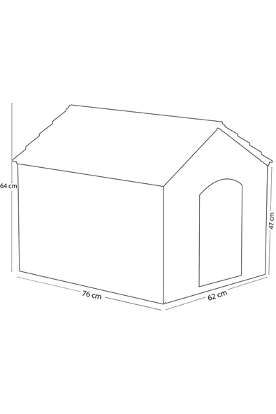 Plastik Kedi-köpek Kulübesi - Resim 2