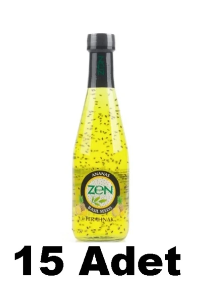 Zen Basil Fesleğen Tohumlu Ananas Aromalı 330 ml 15 Adet ürün görseli