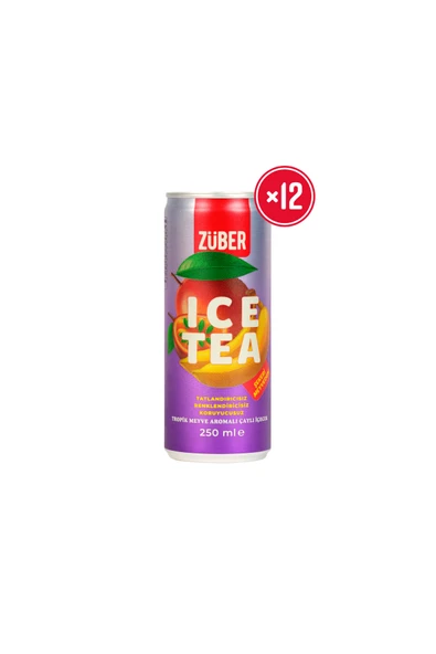 Züber Ice Tea Tropik Meyve 250ml X 12 Adet ürün görseli