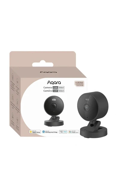 Aqara Akıllı Kamera G100 Siyah CH-C08D-S (Apple Home Destekli)