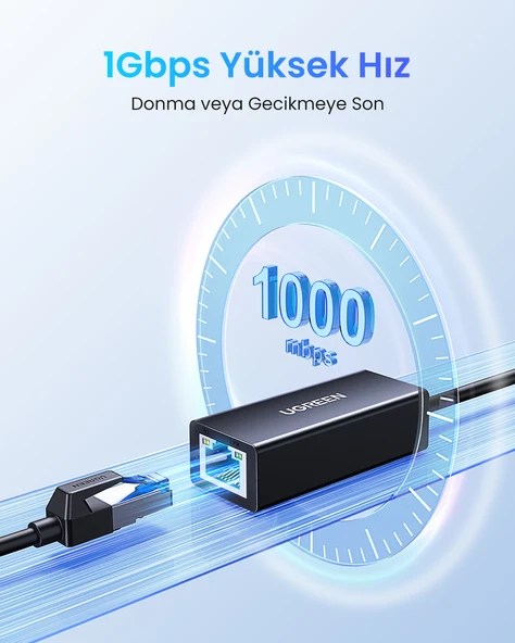 UGREEN USB 3.0/1000Mbps Rj45 Ethernet Adaptörü, 20256 - Resim 2
