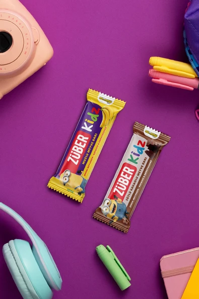 Züber Kidz Meyve Bar Sütlü Kakaolu 25g X 16 Adet - Resim 3