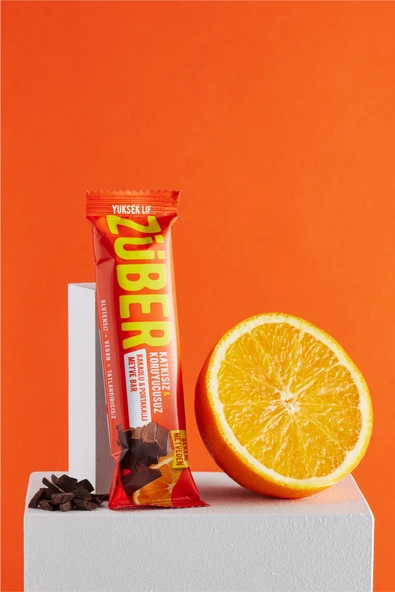 Züber Kakaolu Ve Portakallı Meyve Bar 40 Gr X 12 Adet - Resim 4