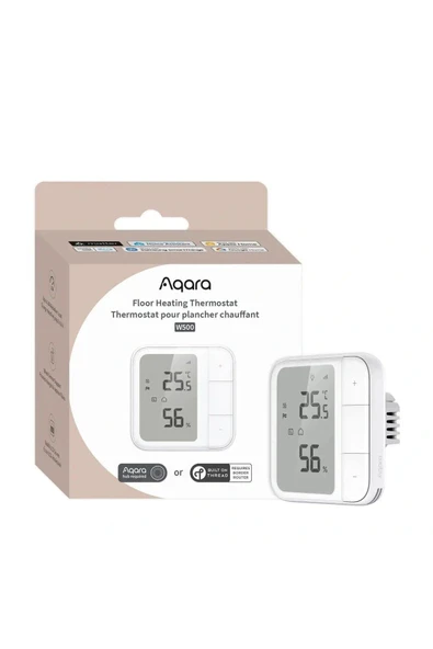 Aqara Akıllı Yerden Isıtma Termostatı W500 UT-A01D (Apple Home Destekli) - Resim 2