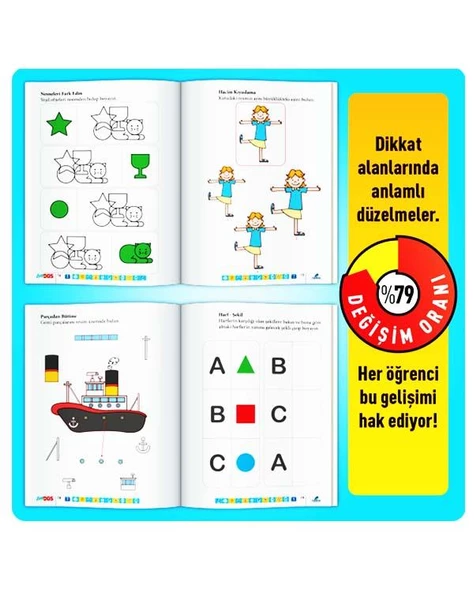 4-7 Yaş EASY Dikkat Güçlendirme Kitabı A Adeda Yayıncılık - 2