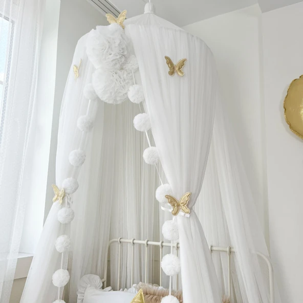 Pamuka Tül Cibinlik Deluxe White - Resim 3