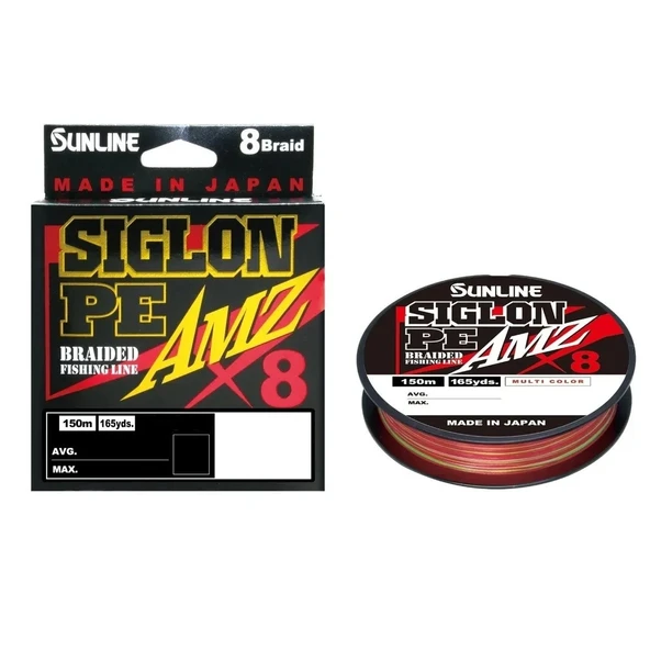Sunline Siglon Amz 8x 150m Multicolor İp - Örgü Misina  1.2 Pe - 0.187 mm - 7.3 Kg ürün görseli