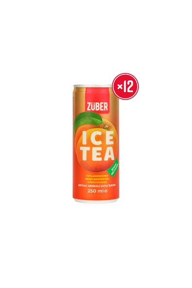 Züber Ice Tea Şeftali 250ml X 12 Adet ürün görseli