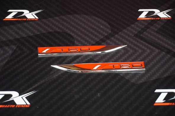 Toyota TRD Racing Development Logo Çamurluk Yanı Krom Metal Bıçak Logo - Resim 2