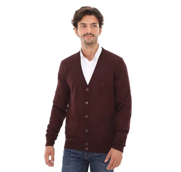 52216 SANFA V YAKA TRİKO CEKET - Resim 7