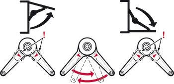 Yavaş Kapanan Dolap Kapak Makası – Alüminyum Çerçeveli Kapaklar İçin (37 mm) - Resim 10