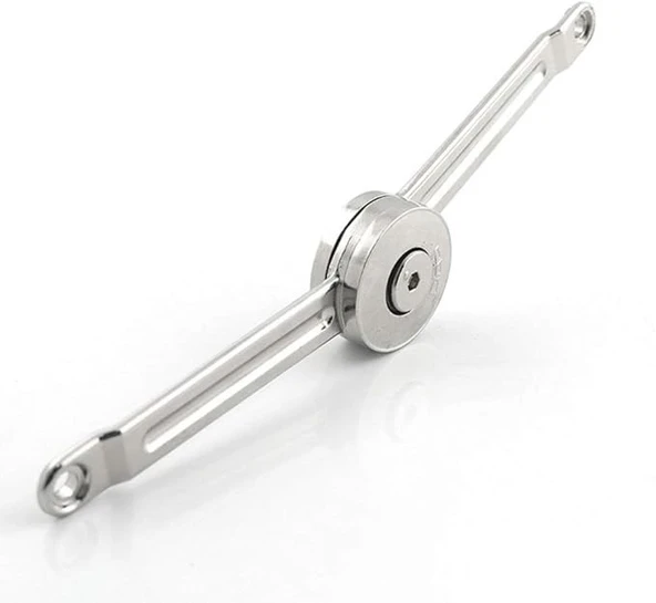 Yavaş Kapanan Dolap Kapak Makası – Alüminyum Çerçeveli Kapaklar İçin (37 mm) - Resim 3