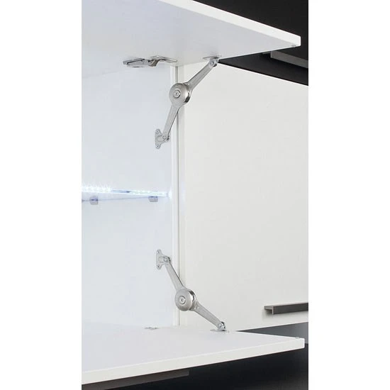 Yavaş Kapanan Dolap Kapak Makası – Alüminyum Çerçeveli Kapaklar İçin (37 mm) - Resim 9