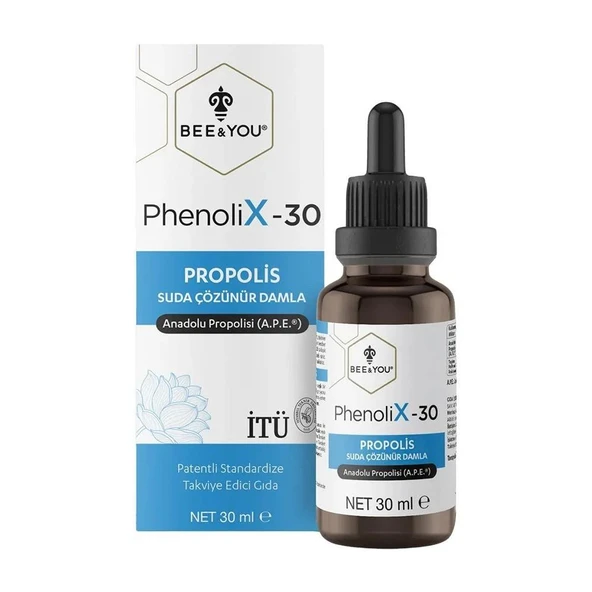 Bee & You Phenolix 30 Propolis Suda Çözünür Damla 30 ml ürün görseli 1