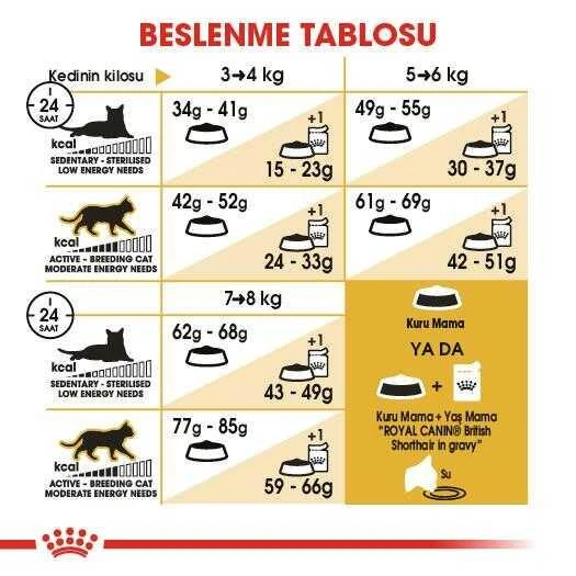 Royal Canin British Shorthair İçin Özel Irk Yetişkin Kedi Maması 400 gr - Resim 2