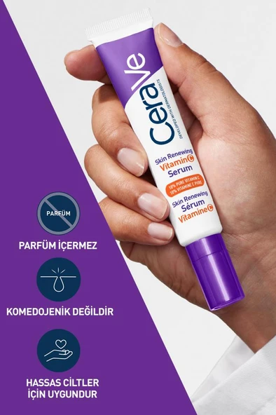Cerave Skin Renewing Vitamin C Serum 30 Ml - Resim 4