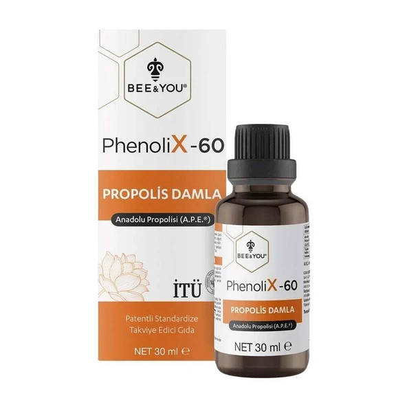 Bee & You Phenolix 60 Propolis Damla 30 ml ürün görseli 1
