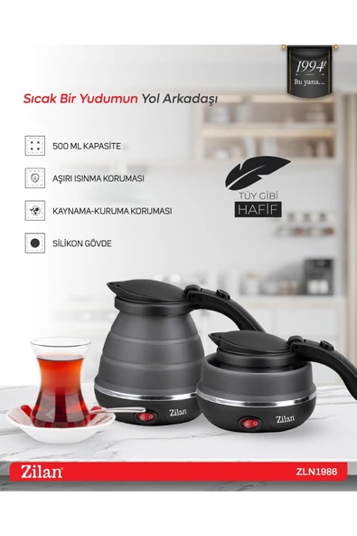 ZLN1986 KATLANABİLİR ELEKTRİKLİ SU ISITICI ürün görseli 1