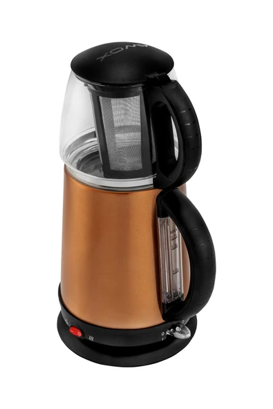 AWOX Demglass Cam Demlikli Elektrikli Çay Makinesi Rose Gold - Resim 7