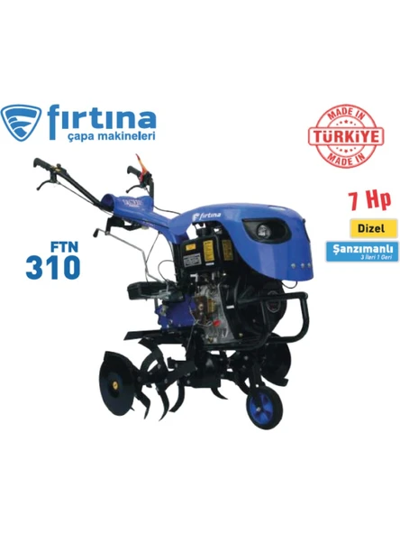 Bartech Fırtına 7 Hp Dizel Çapa Makinası Marşlı FTN310 ürün görseli