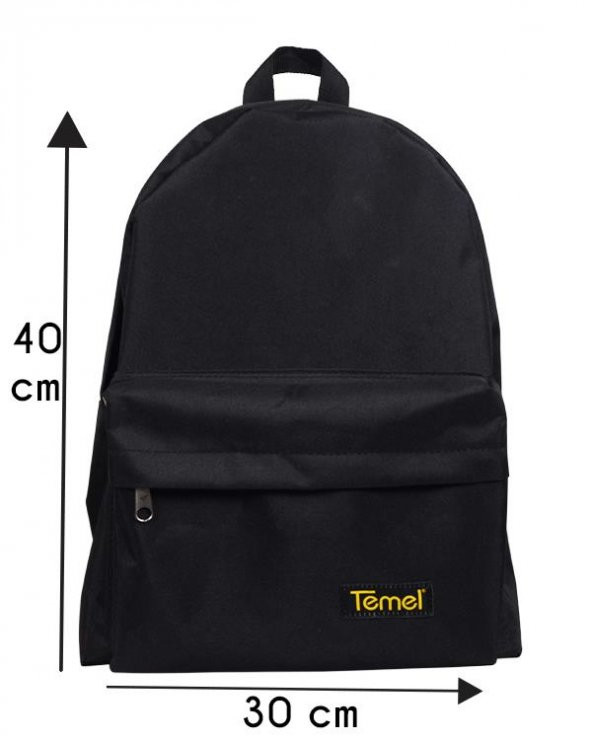 Temel Sırt Çantası Siyah - 3