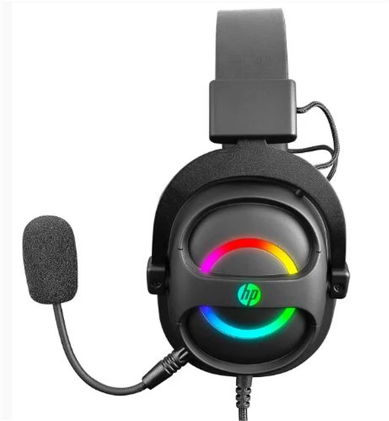 HP DHE-8006 Siyah Gaming Oyuncu Mikrofonlu Kulaklık - Resim 2