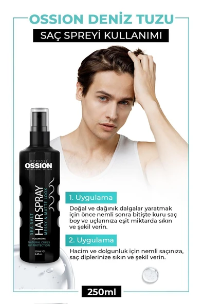 OSSION DENİZ TUZU SPREYİ 250 ML - Resim 3