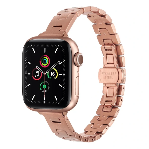 Apple Watch 42mm Zore KRD-150 Metal Kordon Strap Kayış ürün görseli