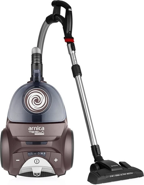 Arnica Tesla Ergo Active ET14340 750 W Toz Torbasız Elektrikli Süpürge Kahverengi - Resim 4
